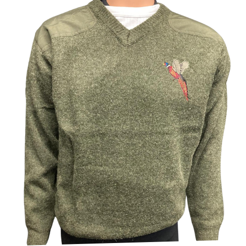 Wildhunter Emb V Neck Sweater