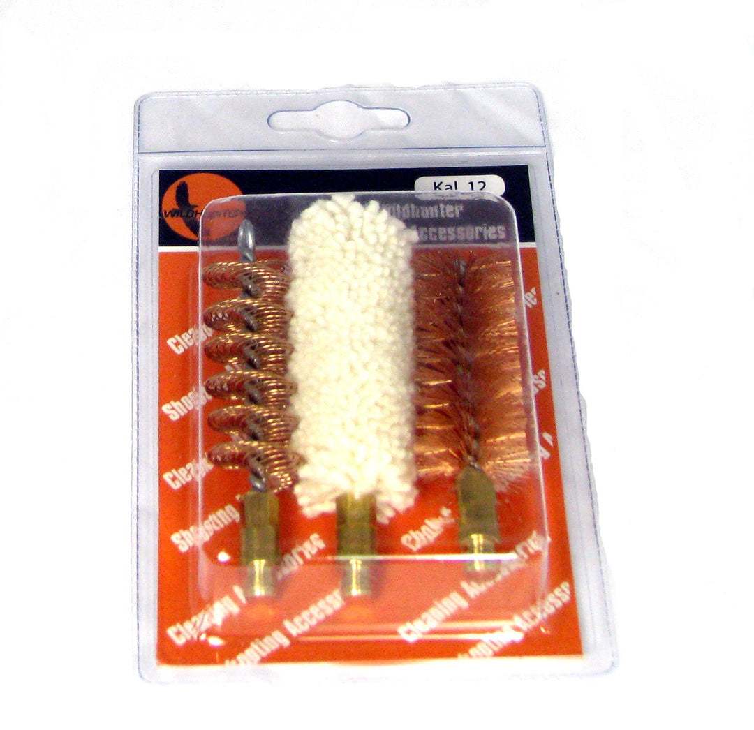 3 Piece Shotgun brush set in blister pack 16G