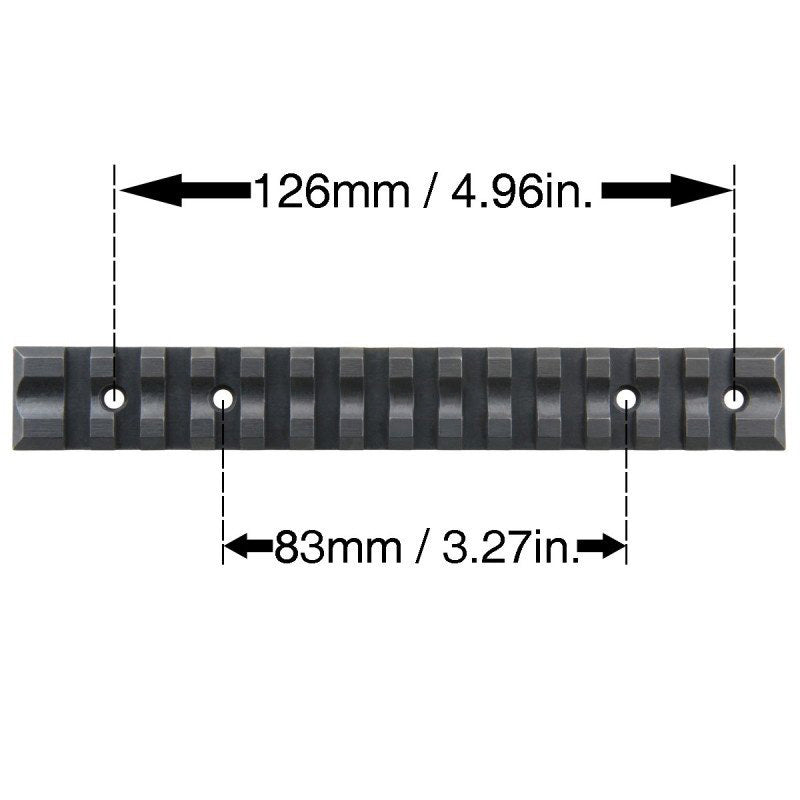 Tikka T3 Steel Rail - Solid