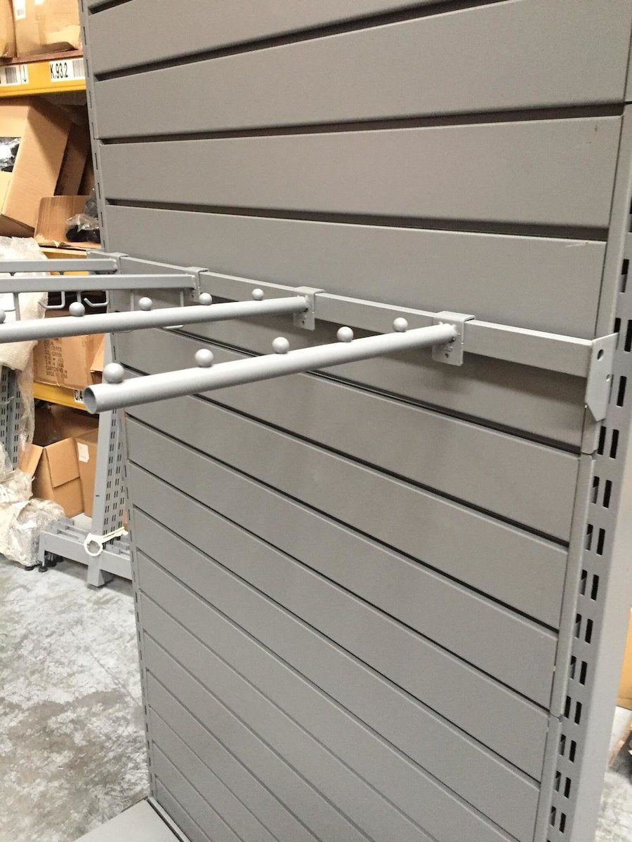 Shop clothes rail with balls