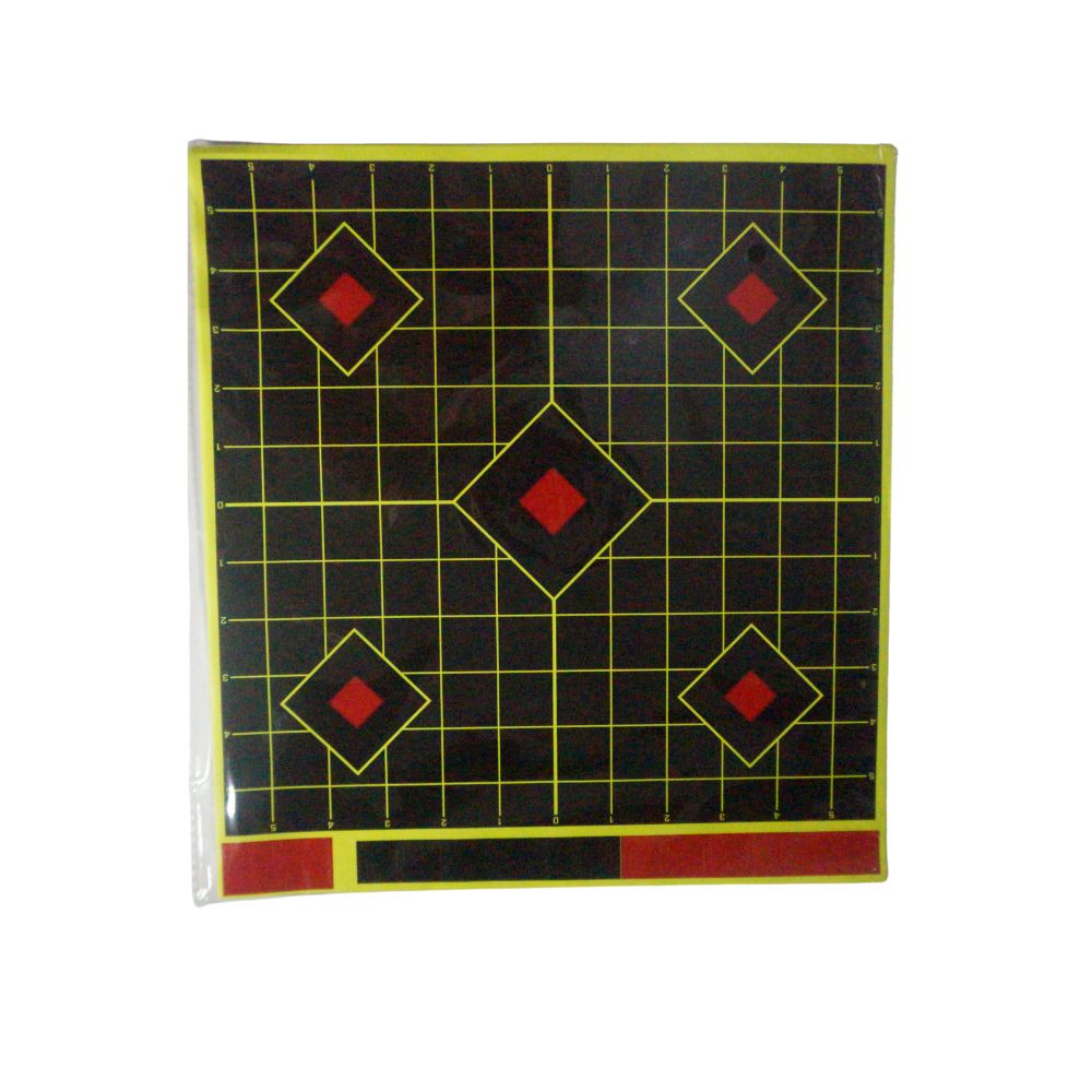 Wildhunter | Diamond Shooting Target Set Yellow Burst | 12 x 12" | 10 Pcs