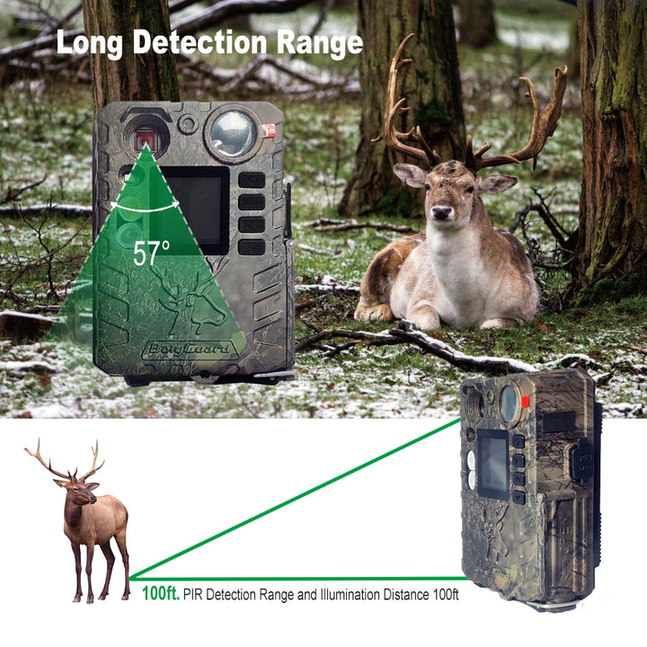 Scout Trail Camera | 37MP/4K | SD Card | Li-ion Batteries | Solar Panel incl.