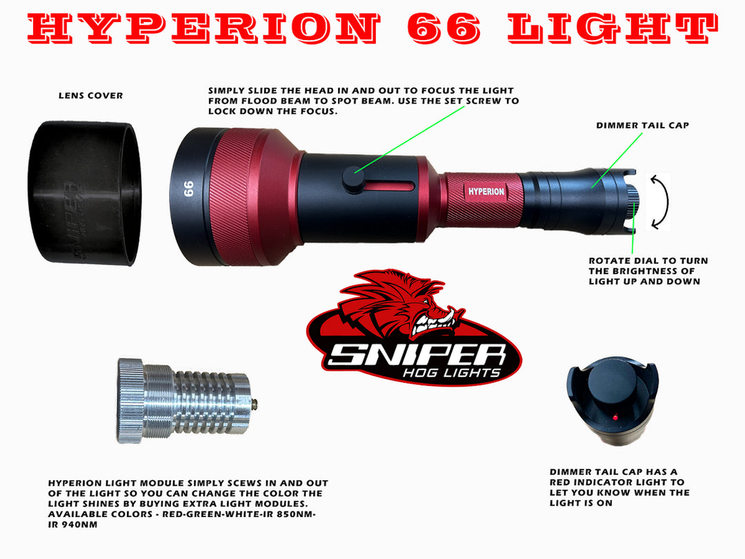 Sniper Hog Lights | Hyperion 66 Light Flashlight