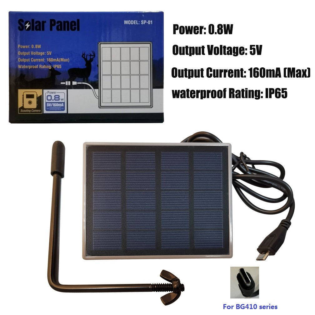 Scout Trail Camera | 37MP/4K | SD Card | Li-ion Batteries | Solar Panel incl.